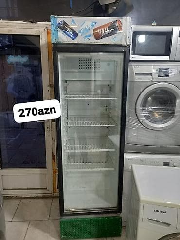 Vitrin tipli içki soyuducusu - Şüşə qapılı, dik vitrin dizaynı -