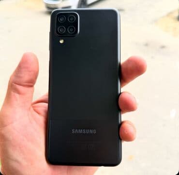 Samsung Galaxy A12, rəng - Qara, İki sim kartlı
