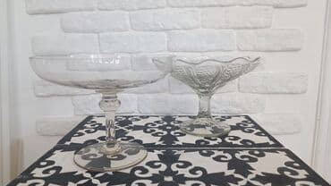 meyve qabı: Vaza, meyvə qabı her biri 10 manat (shushe, sovet) — 6