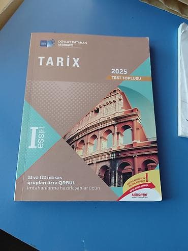 DİM “Tarix” 2025 Test Toplusu – I hissə - Dövlət İmtahan Mərkəzinin at lalafo.az DİM “Tarix” 2025 Test Toplusu – I hissə - Dövlət İmtahan Mərkəzinin