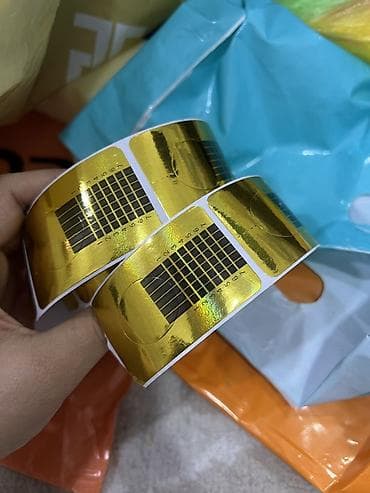 alcipan vurulmasi qaydasi: Qızılı dırnaq forması – rulon şəklində Məhsul: Peşəkar gel/akril — 2