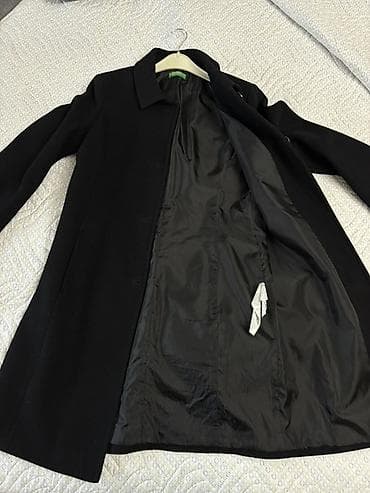 sade makyaj: Palto, Benetton, S, rəng - Qara — 4