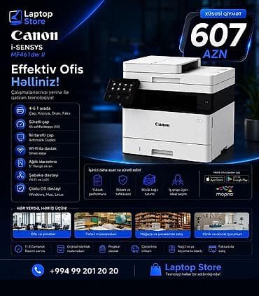 sublim printer: 🖨️ Canon i-SENSYS MF461dw II – Cəmi 575 AZN! 💼 Ofisiniz üçün sürətli — 1