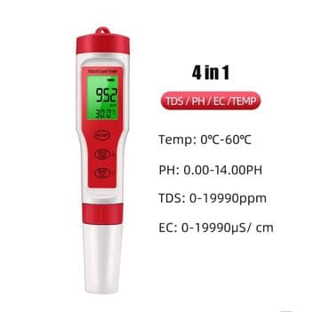 прибор: Su testeri. Model: TPH 01139A TDS, PH, EC və termometr ● Ölçmə — 1
