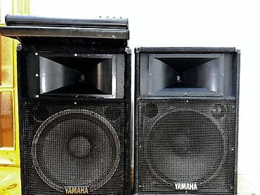 ses mixeri: Yamaha passiv akustik sistem və Behringer miks pultu komplekti — 1
