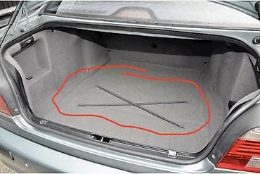 Bmw e39 bagaj xalcasinin rezinleri sekilde isarelediyim yerde olur