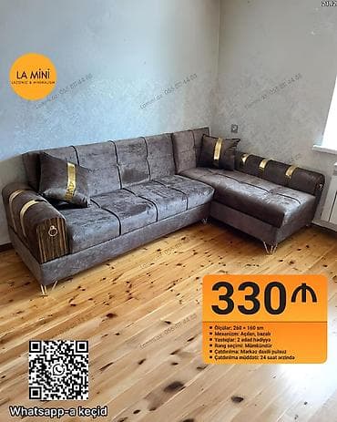 ucuz divan satilir: Künc divan, Açılan, Bazalı, Parça, Şəhərdaxili pulsuz çatdırılma — 1