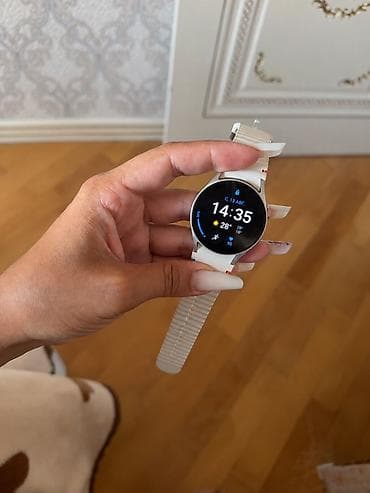 Ağıllı saat – dairəvi toxunmaya həssas ekran, ağ silikon qayış lalafo.az -da Ağıllı saat – dairəvi toxunmaya həssas ekran, ağ silikon qayış