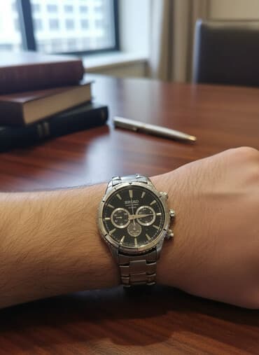 saat arient: Seiko xronoqraf qol saatı - Brend: SEIKO - Model tipi: Chronograph — 1