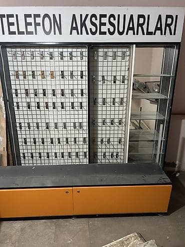 Оборудование для магазинов: Telefon aksesuarları və nömrə satışına uyğun vitrin dəsti Məhsul — 2