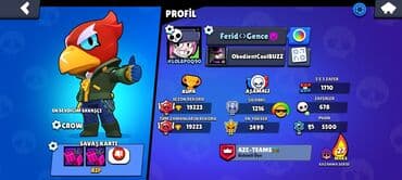 qizil qiymeti 2022: Brawl Stars oyun hesabı - Profil adı: Ferid<>Gence - Kupa — 1