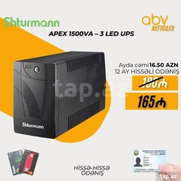 server satisi: APEX 1500VA – 3 LED UPS MODEL Apex 1.5K GÜCÜ 1500 VA / 900 W GİRİŞ — 1