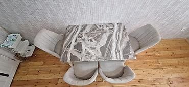 ucuz metbex stol stullari: Mətbəx üçün, Açılmayan, Dördbucaq masa, 4 stul — 2