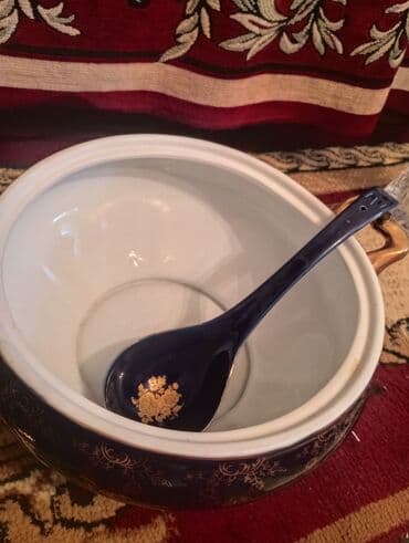 Mətbəx aksesuarları: Boşqablar, 1 əd, rəng - Göy, Xrustal, Çexiya — 3