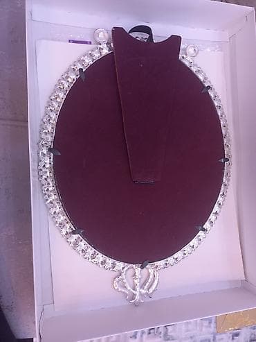 metlax satilir: Xonça güzgü dəsti

- Tərkib: 1 ədəd oval güzgü və 2 ədəd şam — 3