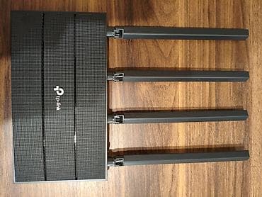 Modemlər və şəbəkə avadanlıqları: TP-Link Archer C6 AC1200 Wi-Fi router satılır. Tam işlək — 1