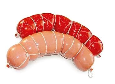 kolbasa üzlüyü: Sinyuqa kolbasası üçün parça üzlüklər (ədədlə) Parça material — 3