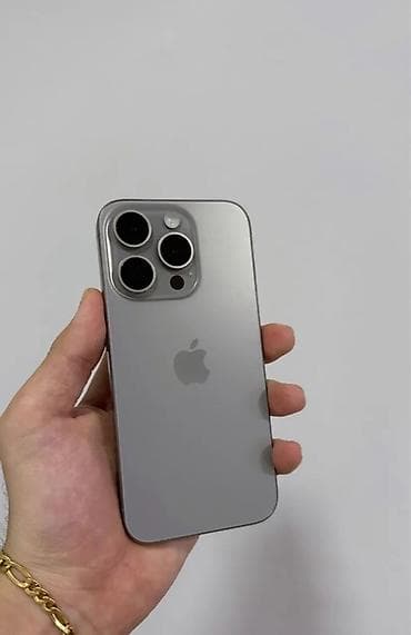 IPhone 15 Pro, 256 GB, Space Gray, Zəmanət, Simsiz şarj, Face ID