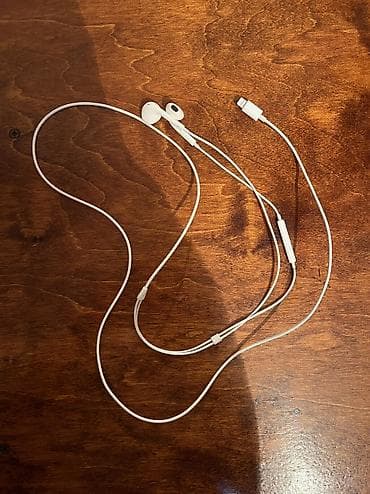 iphone simli qulaqlıq: Simli Qulaqcıqlar, Apple, rəng - Ağ — 1