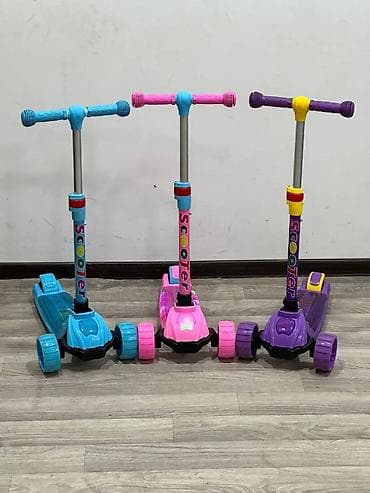 Scooter gel işıqlı təkərli Samokat Ölkə daxili PULSUZ çatdırılma 📍