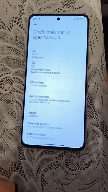 afon 12: Xiaomi 12 Lite, 128 GB, rəng - Bənövşəyi — 4