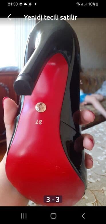 Botinka və botilyonlar: Ölçü: 37, rəng - Qara, Yeni — 2