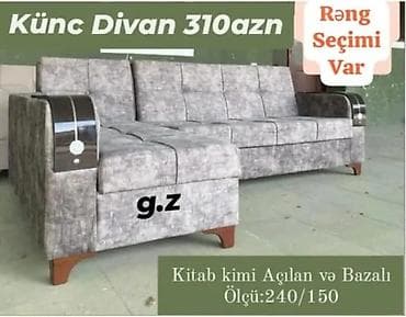 Künc divan, Yeni, Açılan, Bazalı, Parça, Şəhərdaxili pulsuz çatdırılma