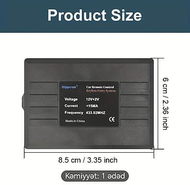 Мониторы: Maşın üçün Keyless Entry (açar-sız daxilolma) komplekti — 3