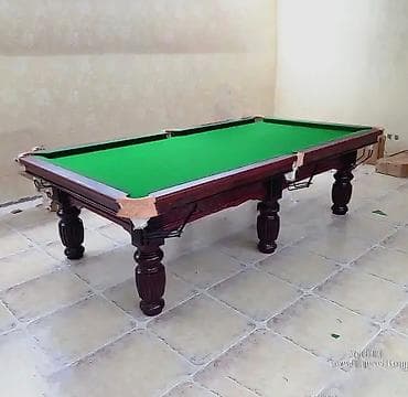 Bilyard masaları: Snooker/bilyard masası – tam komplekt - Klassik dizaynlı, tünd ağac — 1