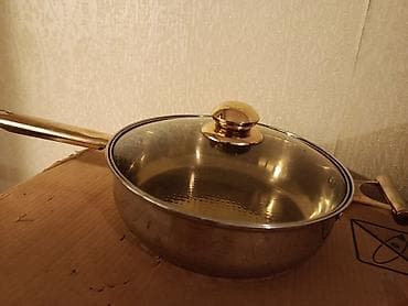 ucuz tava: Tava, rəng - Qızılı, Paslanmayan polad — 2