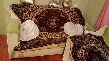 Asia: Б/у, Раскладной диван, 2 кресла, С подъемным механизмом, Раскладной — 1