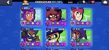 Brawl Stars hesabı – tam kolleksiya, yüksək kuboklar və zəngin — 3