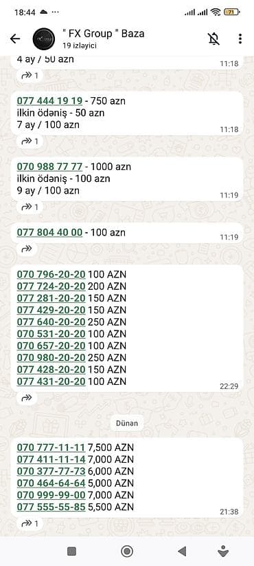 sim kredit: Xüsusi və yadda qalan mobil nömrələr satılır. Seçimlər arasında — 10