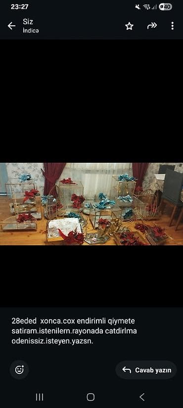 XONCALAR TECILI SATILIR DEYERINDEN ASAGI QIYMETE 28 EDED (2 DEST)