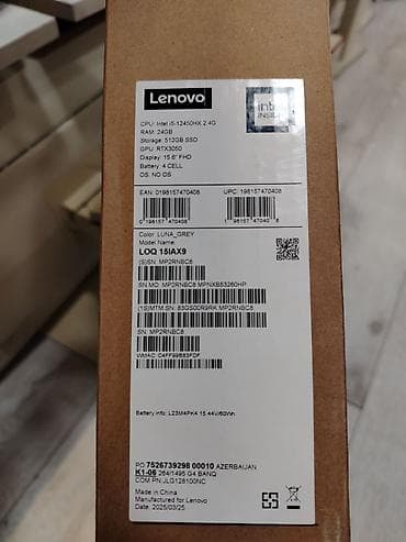 lenovo loq 15: ​🚀 YENİ VƏ GÜCLÜ! Təzə Lenovo LOQ 15IAX9 ! 🚀 ​Həm iş, həm təhsil, həm — 3