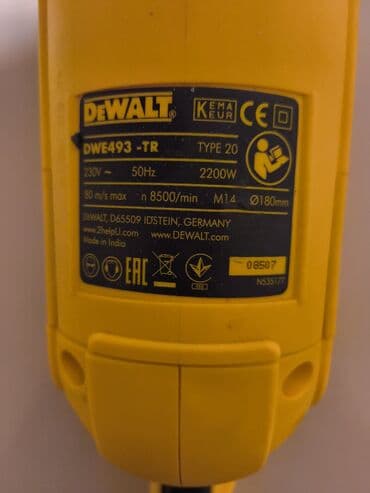 Taxta-şalban: 180 MM-lik DEWALT LAQONDA - Güclü elektrikli bucaqslifi – metal — 6