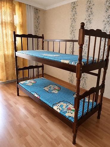 tek stullar: Oğlan və qız üçün, İşlənmiş, 2 təknəfərlik çarpayı — 1