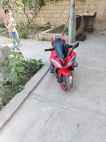 oyuncaq gitara: Uşaq üçün elektrikli motosiklet – sport dizayn. - Rəng: qırmızı/qara — 3