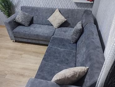 stullar ev ucun: Künc divan, Açılan, Bazalı, Vеlur parça, Çatdırılma yoxdur — 4