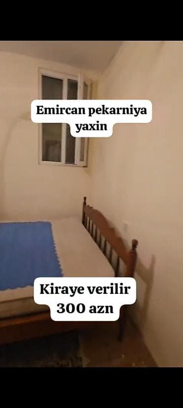 kirayə az: 60 kv. m, 2 otaqlı, Kombi, Qaz, İşıq — 10