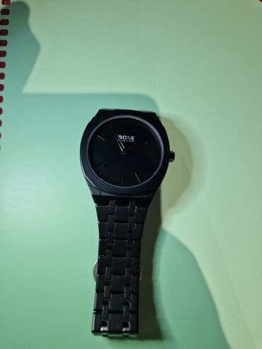 Toy paltarları və aksesuarları: Yeni, Qol saatı, Hugo Boss, rəng - Qara — 1