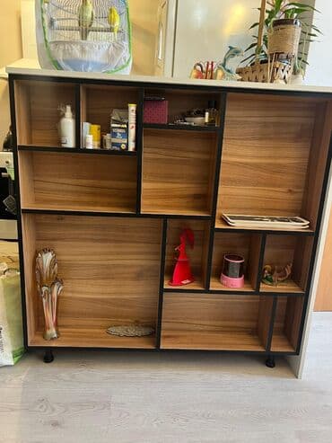 Məhsul: Modul tipli dekorativ rəf/komod - Material: Laminat MDF