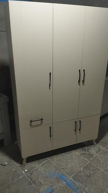 şkaf sumqayit: 3 qapılı, Siyirməli, Bej, Açılan, Düz dolab — 3