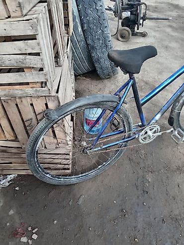 Şəhər velosipedləri: Şəhər tipli velosiped - Rəng: mavi-gümüşü çərçivə, qara oturacaq və — 2