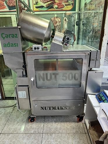 ət doğrayan mişar: 220v isleyir Sənaye tipli çərəz qovurma və duzlama xətti – - Tam — 5