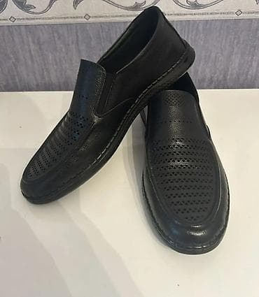 loafer: Kişi üçün dəri mokasinlər - Rəng: qara - Üst material: təbii dəri — 1