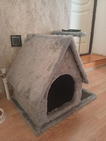 benqal pisik: Pişik üçün rahat ev və dırmaşma/bükmə kompleksi - Material: yumşaq — 2