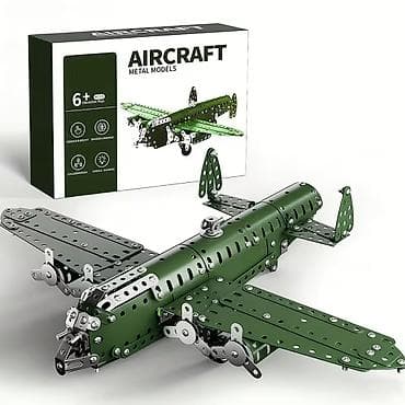 stacktrack oyuncaq dəsti: Metal Model Təyyarə Konstruksiya Dəsti - STEM yönümlü yığma dəsti — 3