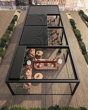 Məhəccərlər: Shine Gardens – Bioklimatik perqolalar və avtomatik/adi şüşə — 4
