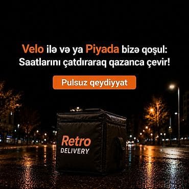 evdə online iş: Piyada kuryer tələb olunur, 46 yaşdan yuxarı, Təcrübəsiz, Saatlıq ödəniş — 1